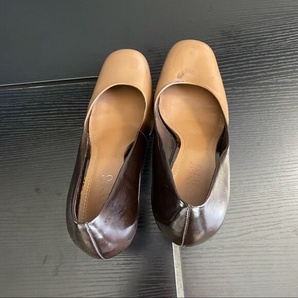 Franco Sarto Dublin Ombré Caramel to Rich Brown Leather Pump, 10 - Picture 12 of 14
